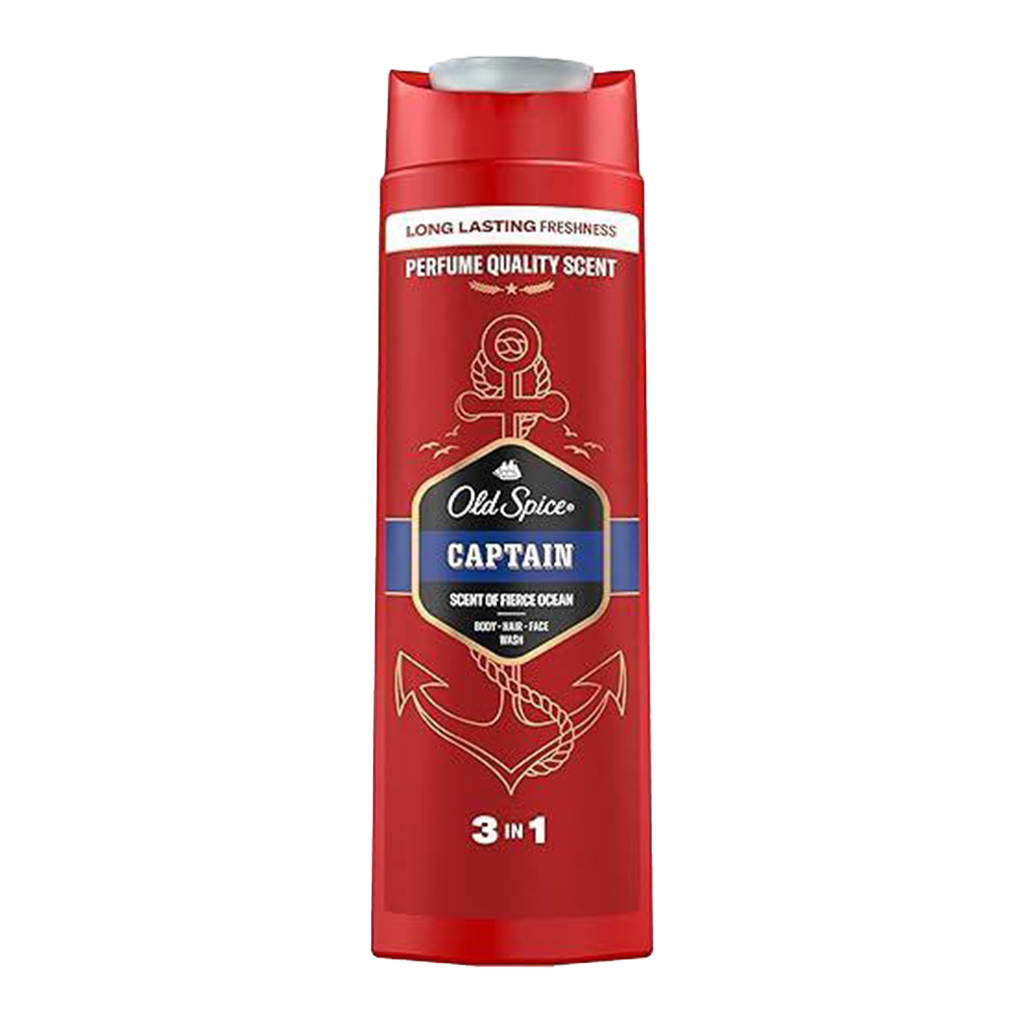 Old Spice Captain 3-in-1 Shower Gel For Him - 400ml