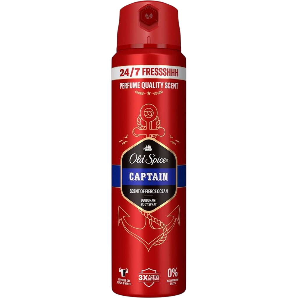 Old Spice Captain Deodorant Spray Pour Homme - 150ml