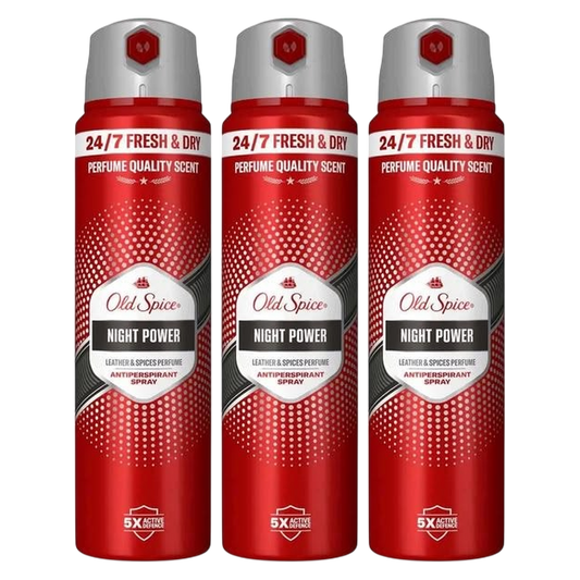 Old Spice Night Power Deodorant Spray Pour Homme - Pack of 3
