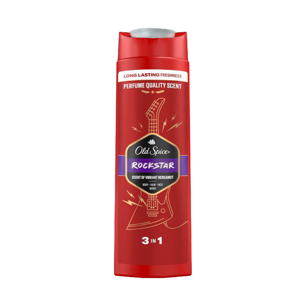 Old Spice Rockstar 3-in-1 Shower Gel For Him - 400ml