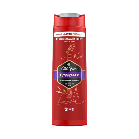Old Spice Rockstar 3-in-1 Shower Gel For Him - 400ml