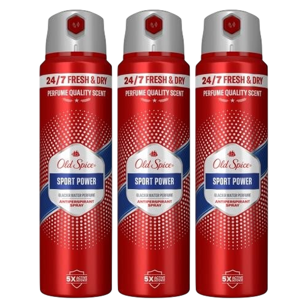 Old Spice Sport Power Deodorant Spray Pour Homme - Pack of 3
