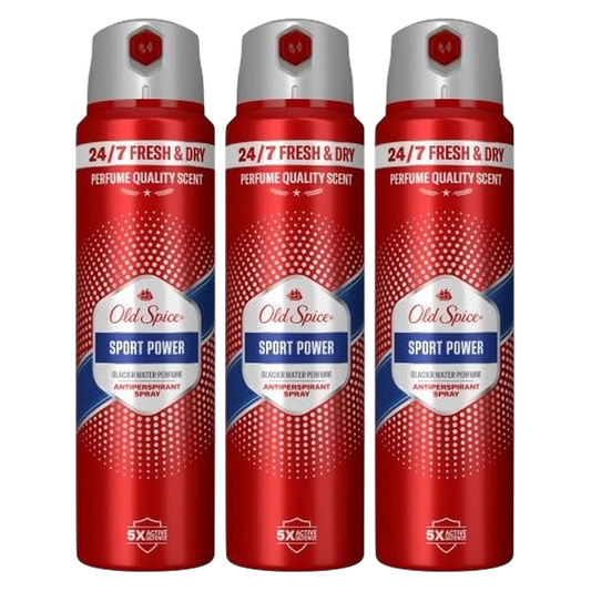 Old Spice Sport Power Deodorant Spray Pour Homme - Pack of 3
