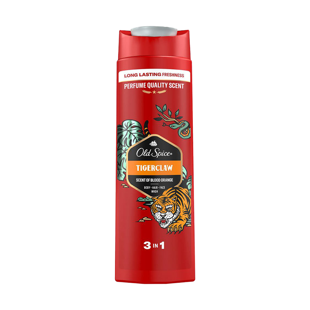 Old Spice Tigerclaw 3-in-1 Shower Gel For Him - 400ml
