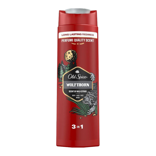 Old Spice Wolfthorn 3-in-1 Shower Gel For Him - 400ml