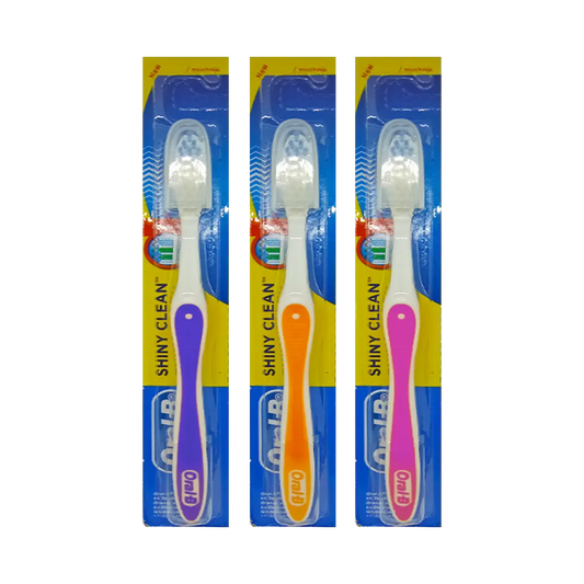 Oral-B Shiny Clean Soft Toothbrush - 3 Colors