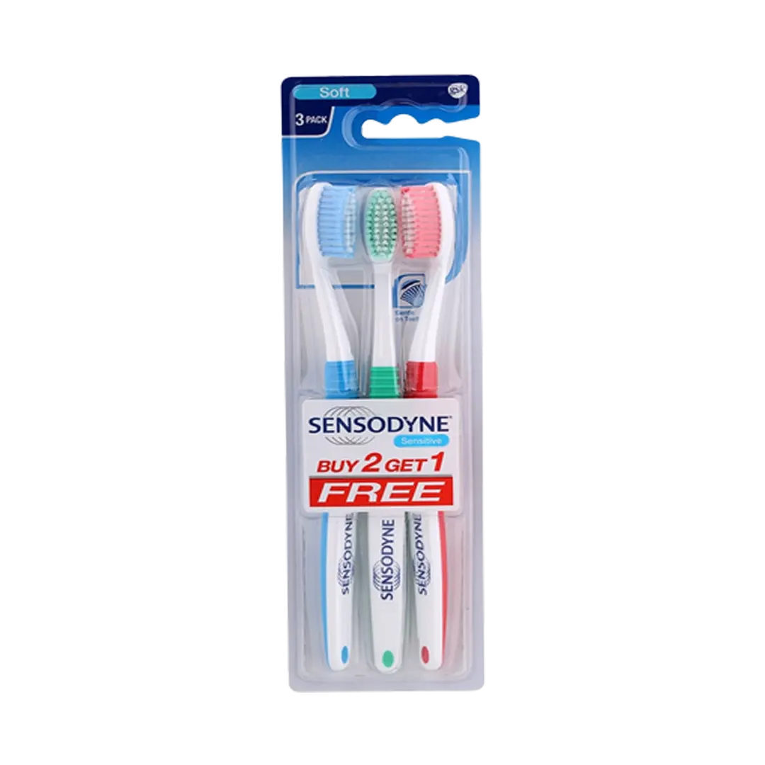 Sensodyne Sensitive Soft Toothbrush - 3Pcs