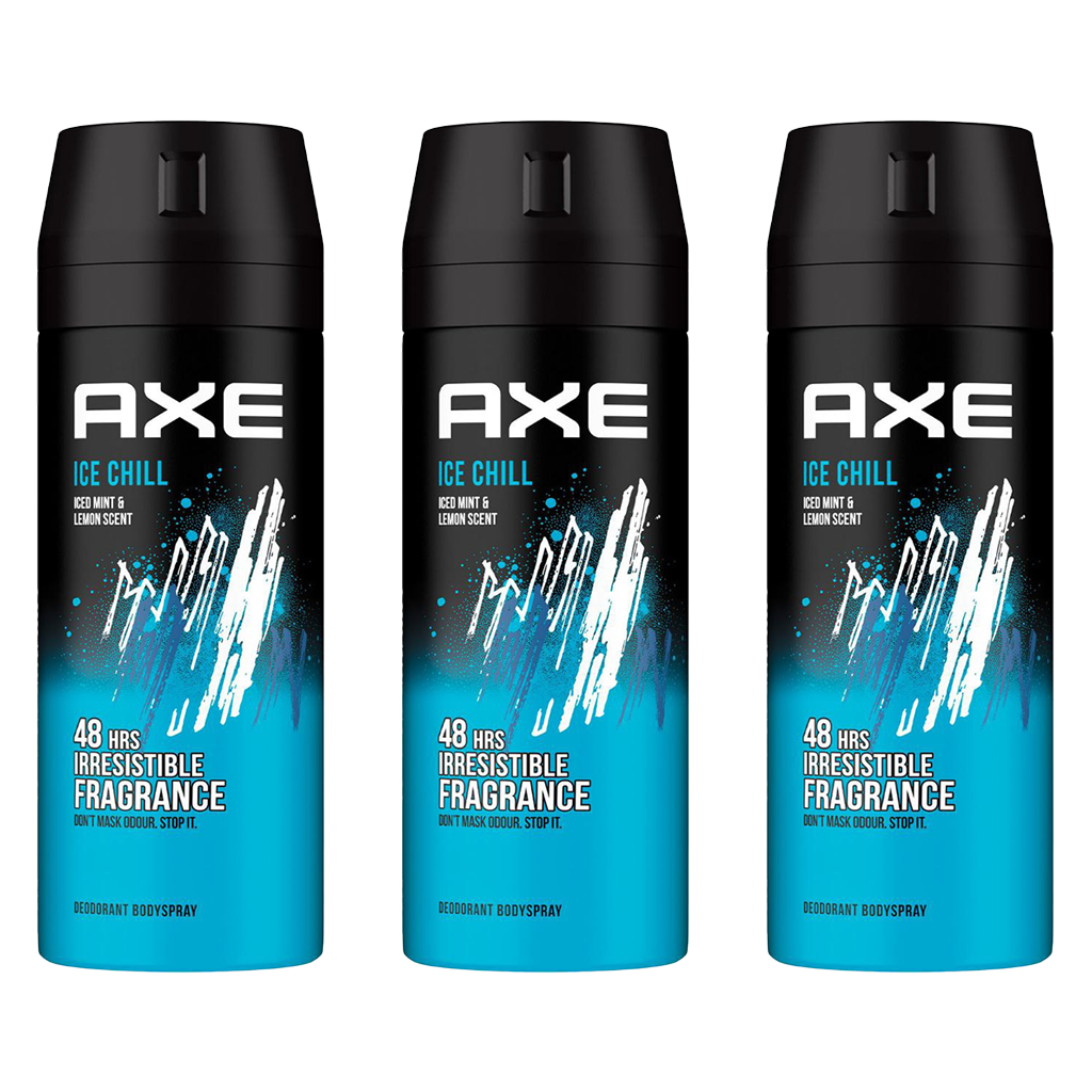 Axe Ice Chill 48H Spray Deodorant For Him - Pack Of 3