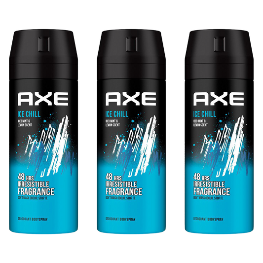 Axe Ice Chill 48H Spray Deodorant For Him - Pack Of 3