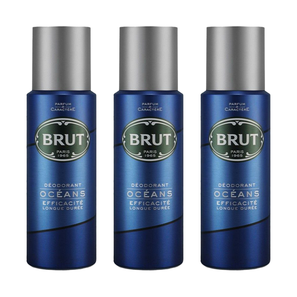 Brut Ocean Deodorant Spray Pour Homme - Pack of 3