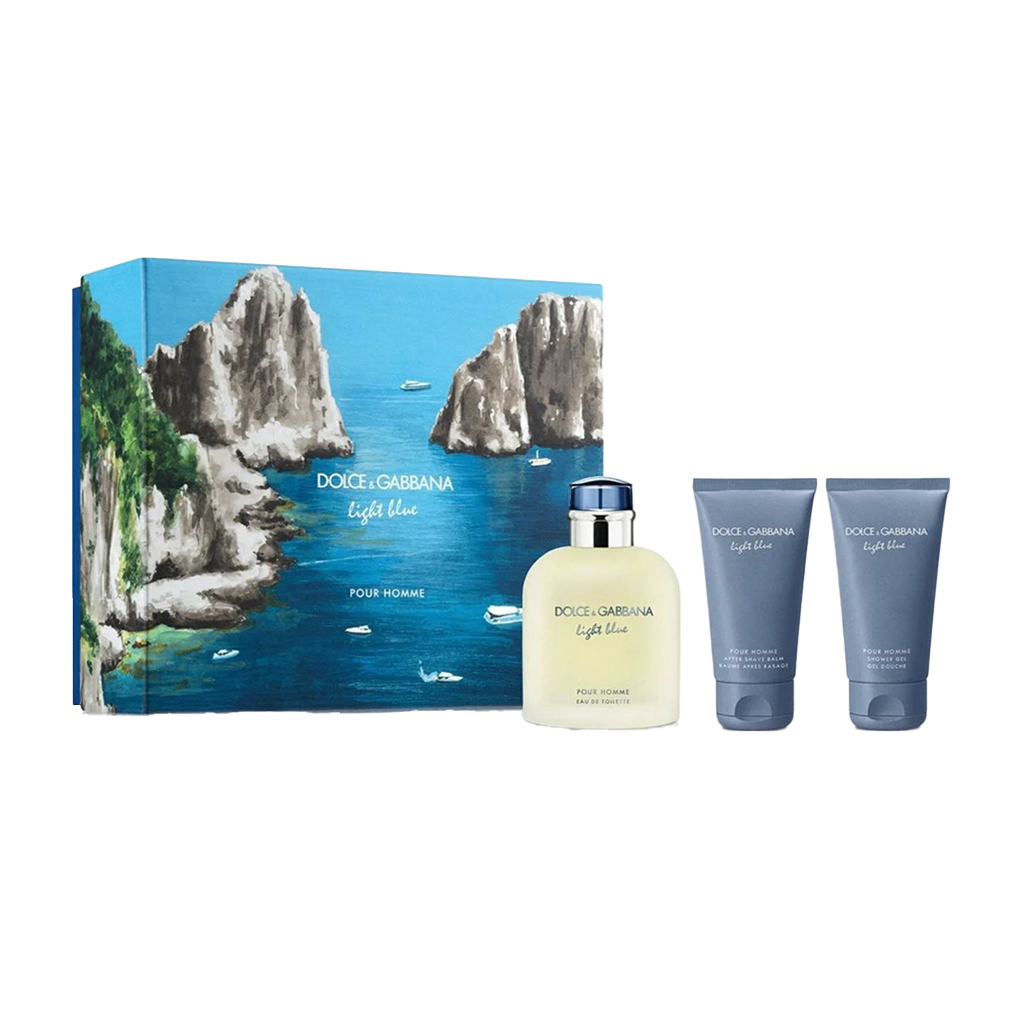 Dolce & Gabbana Light Blue Eau De Toilette Men's Gift Set