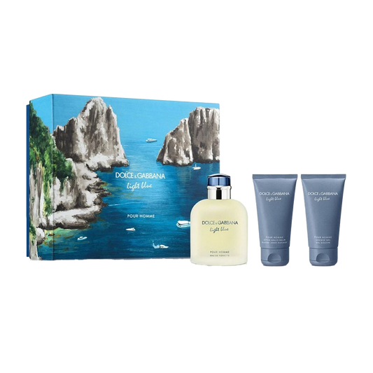 Dolce & Gabbana Light Blue Eau De Toilette Men's Gift Set