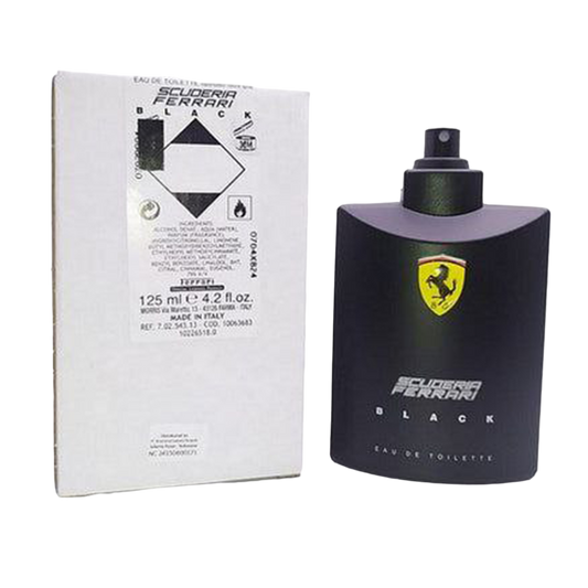 TESTER Ferrari Scuderia Black Eau De Toilette Pour Homme - 125ml