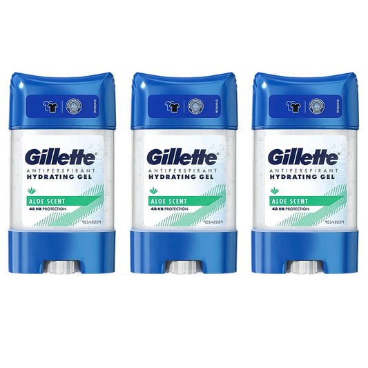 Gillette Aloe Scent Hydrating Gel Deodorant For Him - Pack of 3