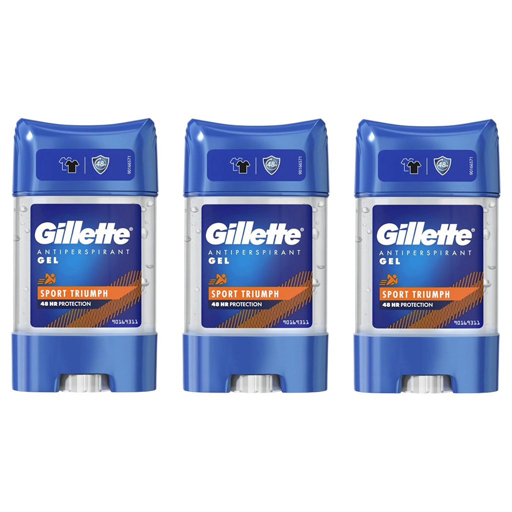 Gillette Sport Triumph Gel Deodorant For Him - Pack of 3