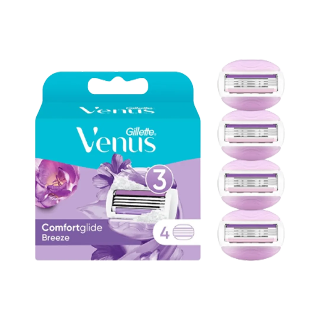 Gillette Venus ComfortGlide Breeze Refill Blades - 4Pcs