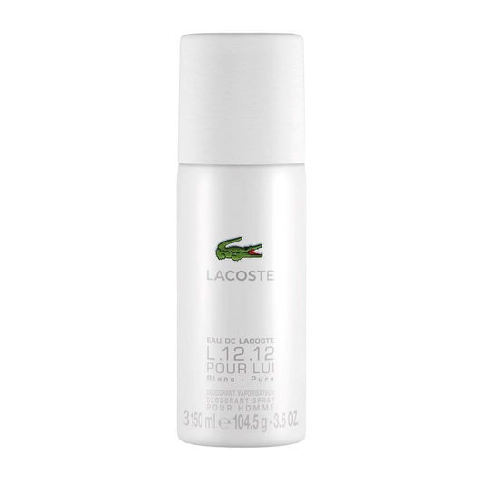 Lacoste Blanc L.12.12 Deodorant Spray Pour Homme - 150ml