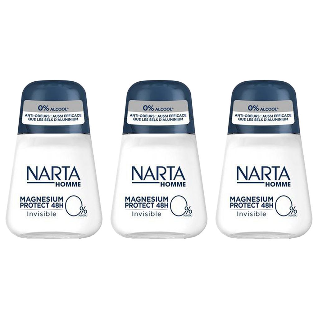 Narta Invisible Deodorant Stick Pour Homme - Pack of 3