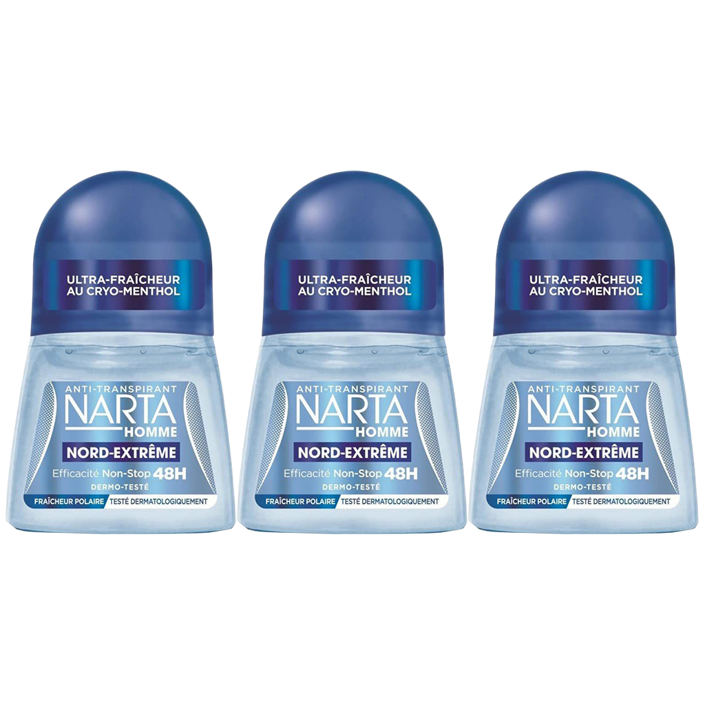 Narta Nord Extreme Deodorant Stick Pour Homme - Pack of 3