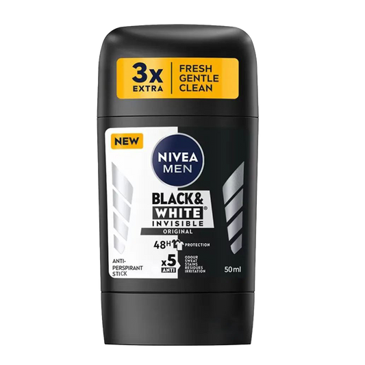 Nivea Black & White Deodorant Stick For Him - 50ml