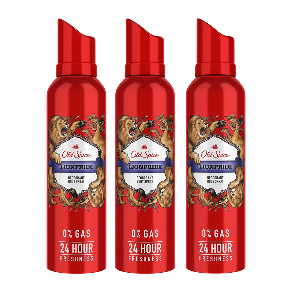 Old Spice Lionpride Spray Deodorant For Him - Pack of 3