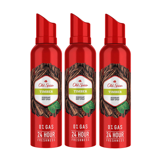 Old Spice Timber Spray Deodorant For Him - Pack of 3