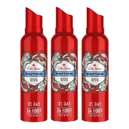 Old Spice Wolfthorn Spray Deodorant For Him - Pack of 3