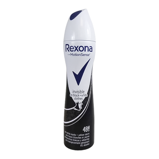 Rexona Invisible On Black & White Clothes Spray Deodorant - 200ml