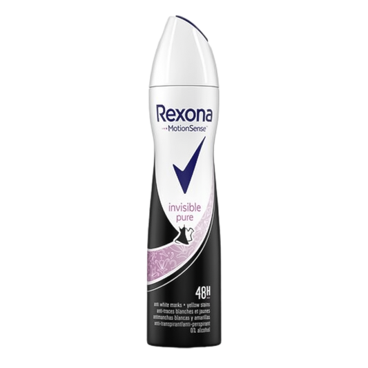 Rexona Invisible Pure Black & White Spray Deodorant - 200ml