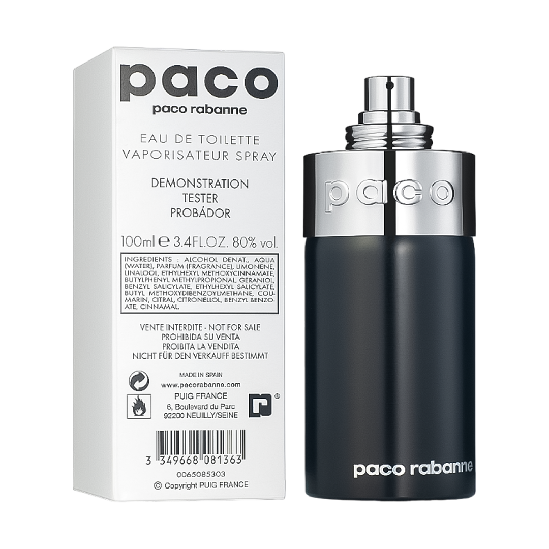 TESTER Paco Rabanne Paco Eau De Toilette Pour Homme & Femme - 100ml