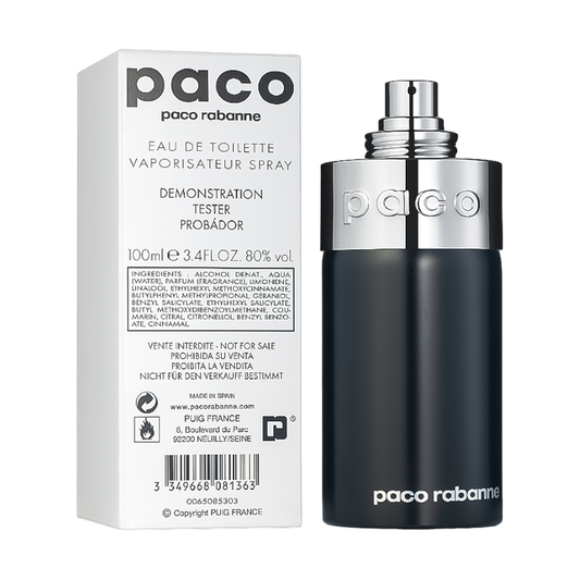 TESTER Paco Rabanne Paco Eau De Toilette Pour Homme & Femme - 100ml